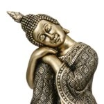 Figure Buddha Synthetic Resin Χρυσόχρωμο 10X10X17Cm 10X10X17Cm