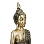 Figure Buddha Synthetic Resin Χρυσόχρωμο 12X8X22Cm 12X8X22Cm