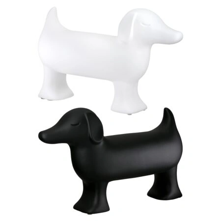Figure Dog Ceramic Black White 2 Assorted 35X11X23Cm 35X11X23Cm