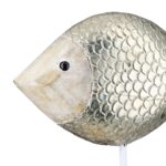 Stand Relief Fish Mango Wood Φυσικά Χρώματα 21X7X25Cm 21X7X25Cm