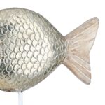Stand Relief Fish Mango Wood Φυσικά Χρώματα 21X7X25Cm 21X7X25Cm