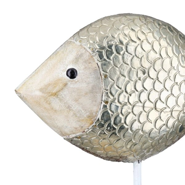 Stand Relief Fish Mango Wood Φυσικά Χρώματα 29X9X34Cm 29X9X34Cm