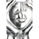 Face Βάζο Hands "Pose" Face Motif Αλουμίνιο Ασημένιο PU 18x12X30cm