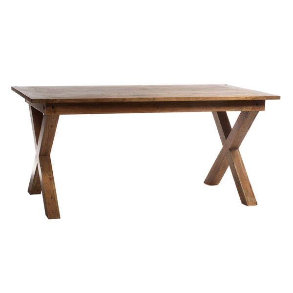 Artekko Attari Ξύλινο Τραπέζι σε Μελί Απόχρωση (140x80x76)cm