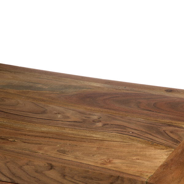 Artekko Attari Ξύλινος Μπουφές σε Μελί Απόχρωση (100x40x90)cm