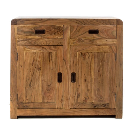 Artekko Attari Ξύλινος Μπουφές σε Μελί Απόχρωση (100x40x90)cm