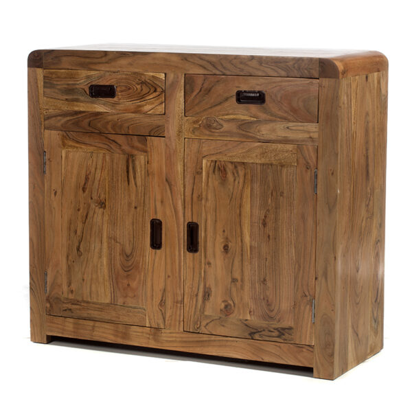 Artekko Attari Ξύλινος Μπουφές σε Μελί Απόχρωση (100x40x90)cm