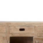 Μπουφές ξύλινος με 3 πόρτες και 3 συρτάρια κιμωλία (150x41x90)cm