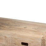 Μπουφές ξύλινος με 3 πόρτες και 3 συρτάρια κιμωλία (150x41x90)cm