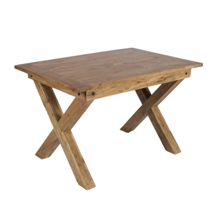 Artekko Attari Ξύλινο Τραπέζι με 2 Προεκτάσεις σε Μελί Απόχρωση (120/200x80x75)cm