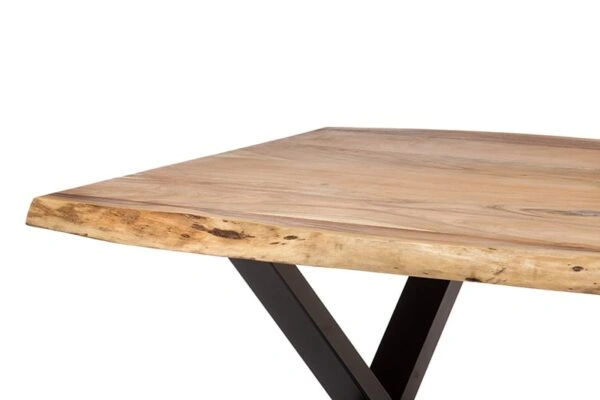 Artekko Fop Τραπέζι Τραπεζαρίας από Ξύλο και Μέταλλο με Χιαστί Πόδι (220x100x76)cm