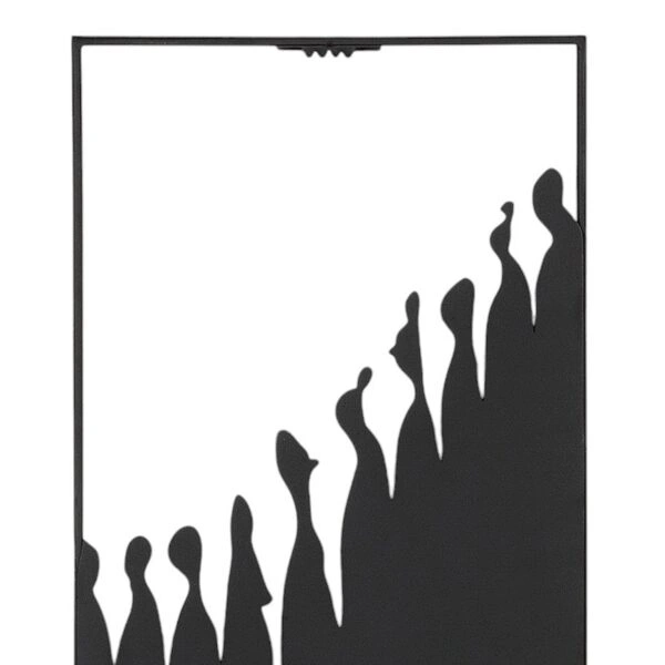 Ανάγλυφο τοίχου Μεταλλικό Μαύρο 26X2X70Cm 26X2X70Cm