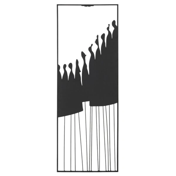 Ανάγλυφο τοίχου Μεταλλικό Μαύρο 26X2X70Cm 26X2X70Cm