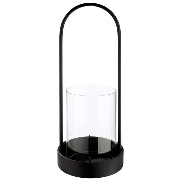 Φανάρι Κυλινδρικό Μεταλλικό Μαύρο D13X33Cm D13X33Cm