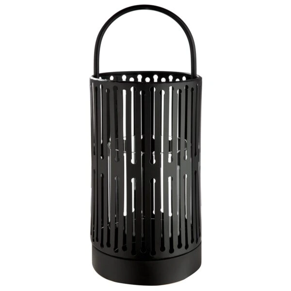 Φανάρι Κυλινδρικό Μεταλλικό Μαύρο D13X33Cm D13X33Cm