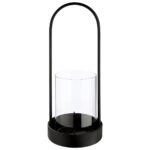 Φανάρι Κυλινδρικό Μεταλλικό Μαύρο D15X39Cm D15X39Cm