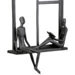 Ανάγλυφο τοίχου Ορθογώνιο Μεταλλικό Σκούρο Καφέ 17X9X25Cm 17X9X25Cm