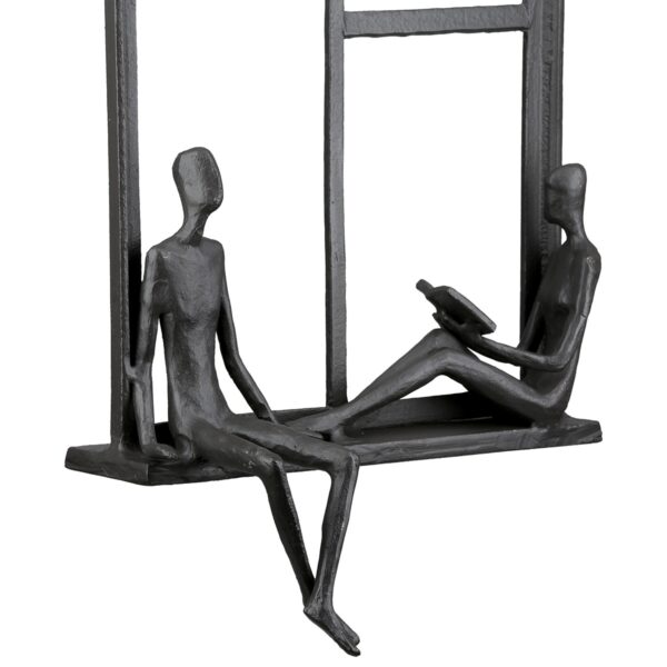 Ανάγλυφο τοίχου Ορθογώνιο Μεταλλικό Σκούρο Καφέ 17X9X25Cm 17X9X25Cm