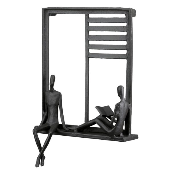 Ανάγλυφο τοίχου Ορθογώνιο Μεταλλικό Σκούρο Καφέ 17X9X25Cm 17X9X25Cm