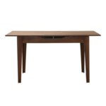 Τραπέζι Trendline Megapap επεκτεινόμενο χρώμα καρυδί 120/150x70x75εκ.