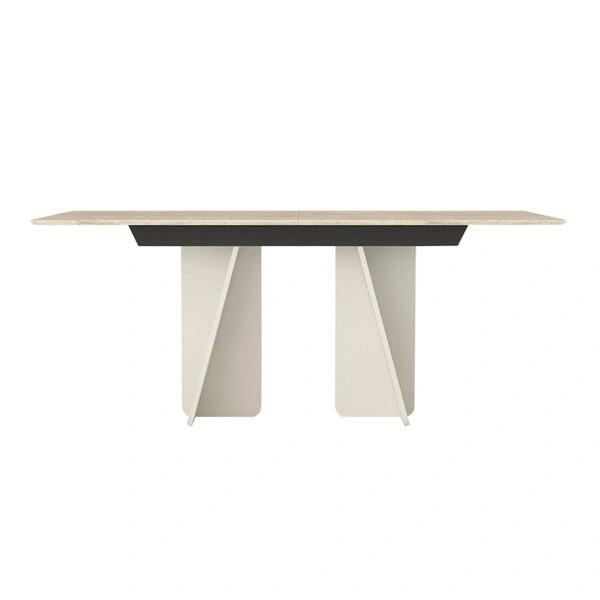 Τραπέζι Sevilla Megapap χρώμα sandstone - travertine 180x90x75εκ.