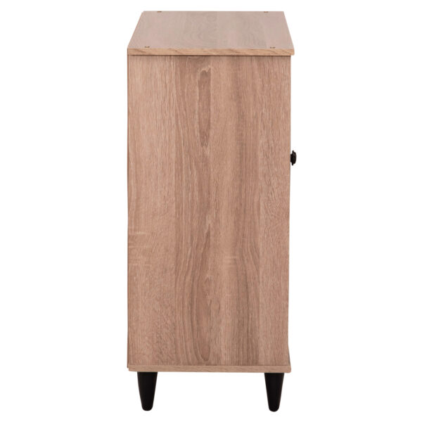 ΠΑΠΟΥΤΣΟΘΗΚΗ ΞΥΛΙΝΗ MCKENNA HM2266.02 ΣΕ ΧΡΩΜΑ SONAMA-ΜΑΥΡΟ 76,5x30x68,5Υεκ.