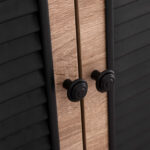 ΠΑΠΟΥΤΣΟΘΗΚΗ ΞΥΛΙΝΗ MCKENNA HM2266.02 ΣΕ ΧΡΩΜΑ SONAMA-ΜΑΥΡΟ 76,5x30x68,5Υεκ.