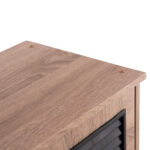 ΠΑΠΟΥΤΣΟΘΗΚΗ ΞΥΛΙΝΗ MCKENNA HM2266.02 ΣΕ ΧΡΩΜΑ SONAMA-ΜΑΥΡΟ 76,5x30x68,5Υεκ.