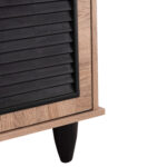 ΠΑΠΟΥΤΣΟΘΗΚΗ ΞΥΛΙΝΗ MCKENNA HM2266.02 ΣΕ ΧΡΩΜΑ SONAMA-ΜΑΥΡΟ 76,5x30x68,5Υεκ.