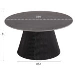 ΣΕΤ 2ΤΜΧ ΤΡΑΠΕΖΙΑ ΣΑΛΟΝΙΟΥ DUNCAN HM21081 MDF ΚΑΙ ΚΕΡΑΜΙΚΟ TOP Φ80εκ & Φ45εκ
