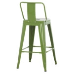 ΣΚΑΜΠΟ ΜΠΑΡ ΜΕΣΑΙΟΥ ΥΨΟΥΣ ΜΕΤΑΛΛΙΚΟ MELITA-PRO HM8574.53 LIGHT OLIVE GREEN 43x43x88Υεκ.