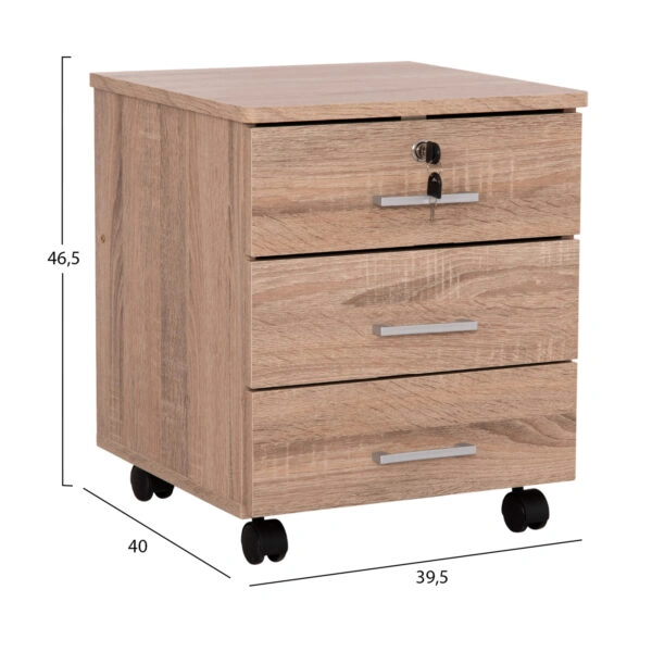 ΣΥΡΤΑΡΙΕΡΑ ΓΡΑΦΕΙΟΥ HAYDEN HM2282.02 ΣΕ ΧΡΩΜΑ SONAMA 39x39,5x46,5