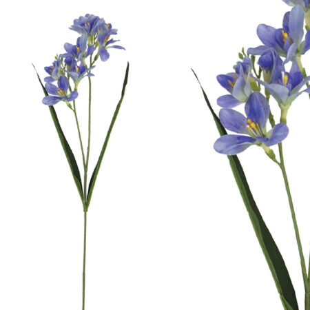 ΚΛΑΔΙ ΦΡΕΖΙΑ REAL TOUCH ΜΩΒ ΜΕ 2 ΚΛΑΔΙΑ ~ 5 ΛΟΥΛΟΥΔΙΑ - Y65cm 36/432ΚΙΒ