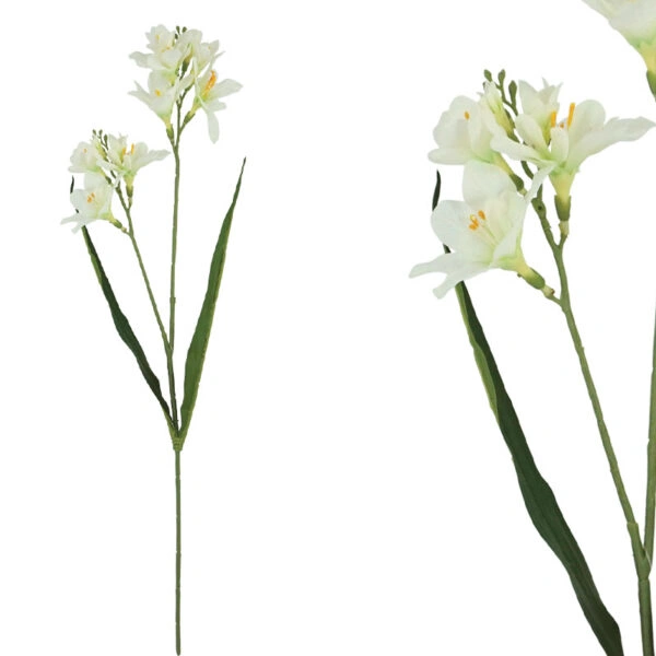 ΚΛΑΔΙ ΦΡΕΖΙΑ REAL TOUCH ΕΚΡΟΥ ΜΕ 2 ΚΛΑΔΙΑ ~ 5 ΛΟΥΛΟΥΔΙΑ - Y65cm 36/432ΚΙΒ