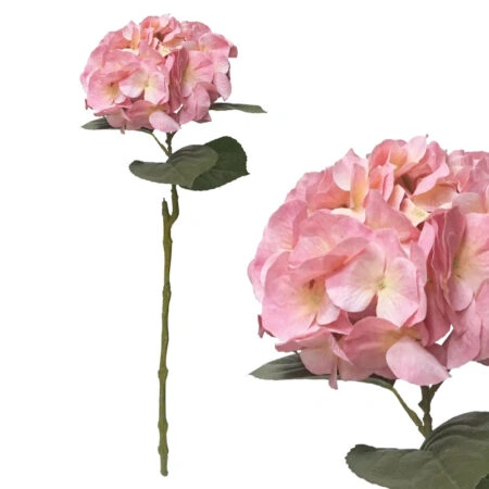 ΚΛΑΔΙ ΟΡΤΑΝΣΙΑ REAL TOUCH ΡΟΖ ΜΕ 12 ΚΛΑΔΙΑ - Υ65cm 12/120ΚΙΒ