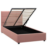 Κρεβάτι Μονό  CLOUDREST Σάπιο Μήλο Ύφασμα 213x130x109.5cm (Στρώμα 120x200cm)