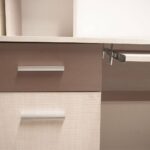 Γραφείο Cross Λευκό Latte-Mόκκα 120x59,2x202εκ