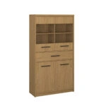 Βιτρίνα Pavi Βελανιδιά 84.3x33.8x156.4cm