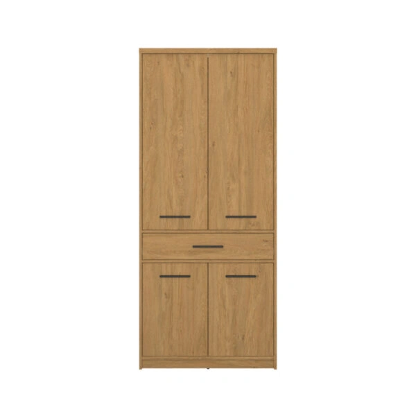 Ντουλάπα Δίφυλλη Pavi Βελανιδιά 84.3x55.1x197.2cm