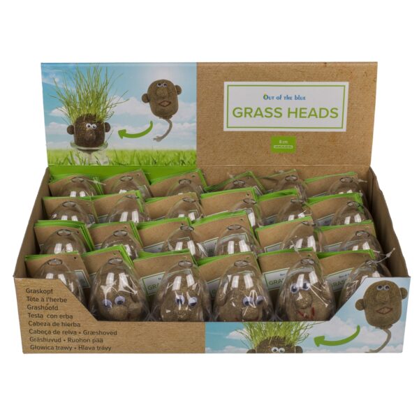 Πρόσωπο Γρασίδας Σε Πλαστικό Αβγό 8cm