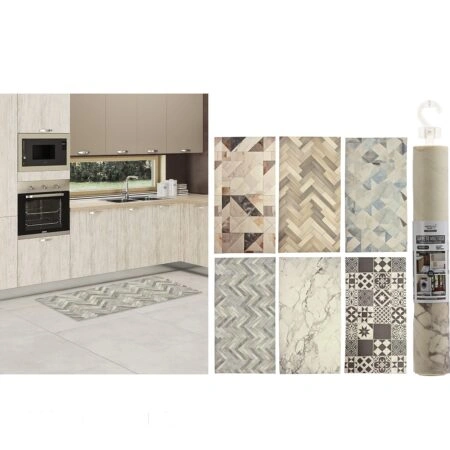 Χαλί  Απορροφητικό Πολυσχέδιο 130x50x0.4cm Σε 6 Σχέδια