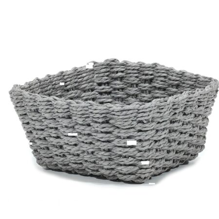 Καλάθι Τετράγωνο Γκρι 20x20x10cm