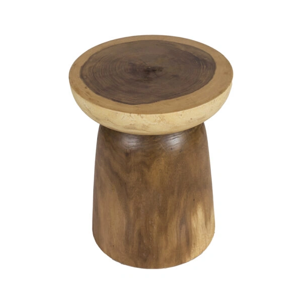 Artekko Munggur Ξύλινο Βοηθητικό Τραπέζι σε Φυσική Απόχρωση (40x40x50)cm