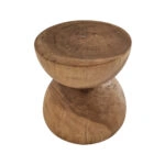 Artekko Munggur Ξύλινο Βοηθητικό Τραπεζι (Σκαμπό) σε Φυσική Απόχρωση (40x40x50)cm