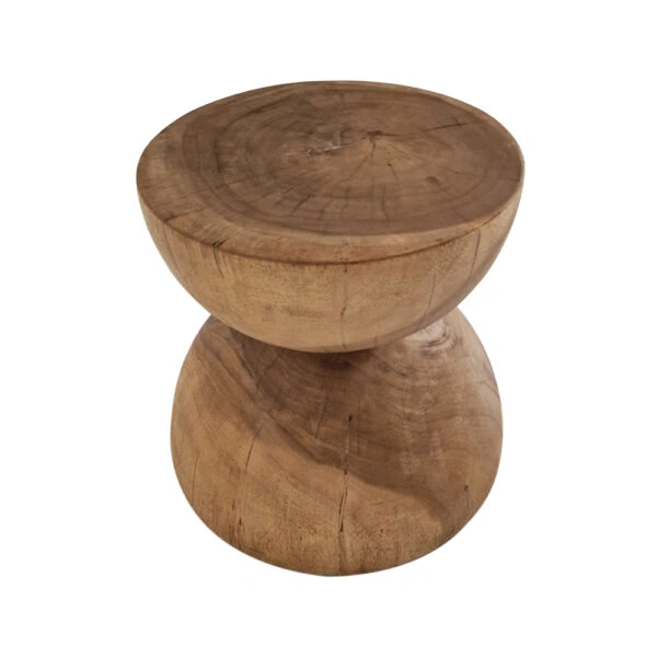 Artekko Munggur Ξύλινο Βοηθητικό Τραπεζι (Σκαμπό) σε Φυσική Απόχρωση (40x40x50)cm