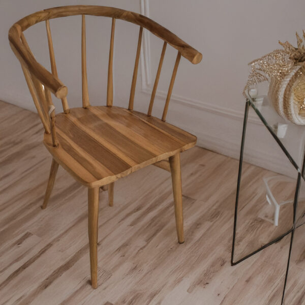 Artekko Munggur Ξύλινη Καρέκλα σε Φυσική Απόχρωση (58x55x86)cm