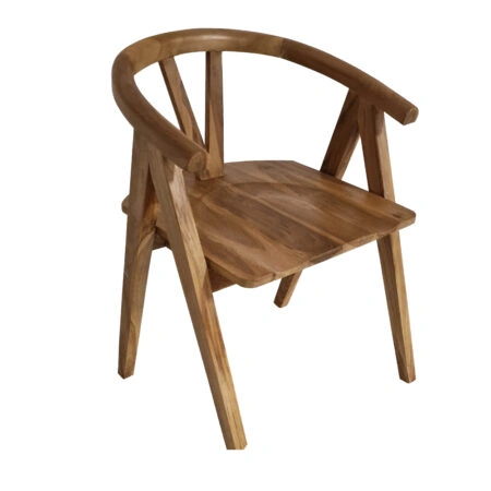 Artekko Munggur Ξύλινη Καρέκλα σε Φυσική Απόχρωση (55x50x72)cm