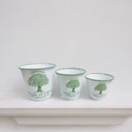 Artekko Uplueksilt Γλαστράκια Μεταλλικά Σετ/3 (16x16x18)cm (16.5x16.5x15)cm (14.5x14.5x12)cm