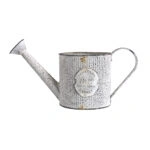 Artekko Watering Can Μεταλλικό Διακοσμητικό Ποτιστήρι σε Λευκή Πατίνα (30x13x17)cm
