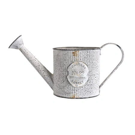 Artekko Watering Can Μεταλλικό Διακοσμητικό Ποτιστήρι σε Λευκή Πατίνα (30x13x17)cm